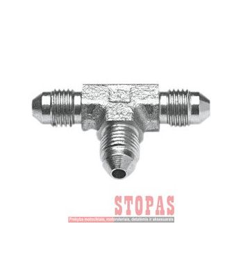 GOODRIDGE BRAKE TEE FOR AN-03 HOSE CHROME 3x MALE 3/8x24 JIC/UNF