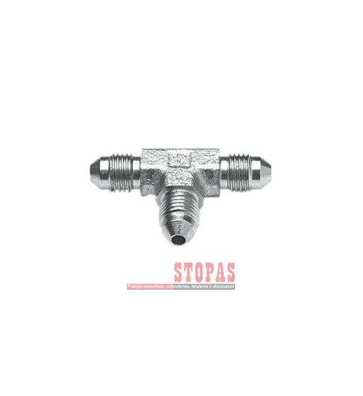 GOODRIDGE BRAKE TEE FOR AN-03 HOSE CHROME 3x MALE 3/8x24 JIC/UNF