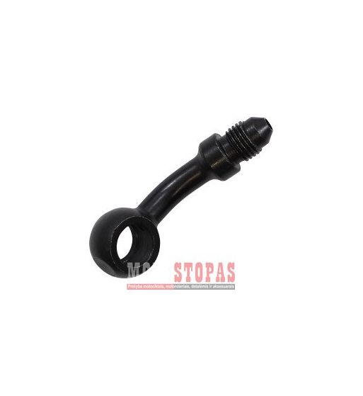 GOODRIDGE BANJO FITTING STAINLESS-STEEL 20° BLACK -03 HOLE-Ø 10mm MALE 3/8x24 JIC/UNF