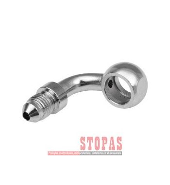 GOODRIDGE BRAKELINE BANJO FOR AN-03 HOSE 90° STEEL CHROOME HOLE-Ø 7/16"(11,2mm) MALE 3/8x24 JIC/UNF