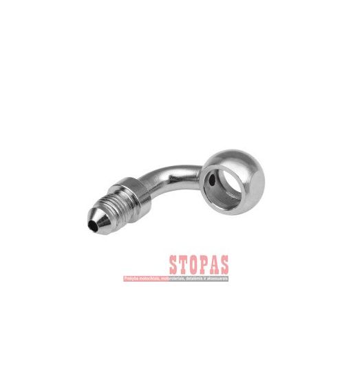 GOODRIDGE BRAKELINE BANJO FOR AN-03 HOSE 90° STEEL CHROOME HOLE-Ø 7/16"(11,2mm) MALE 3/8x24 JIC/UNF