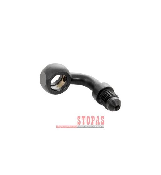GOODRIDGE BRAKELINE BANJO FOR AN-03 HOSE 90° STEEL BLACK HOLE-Ø 3/8"(10mm) MALE 3/8x24 JIC/UNF