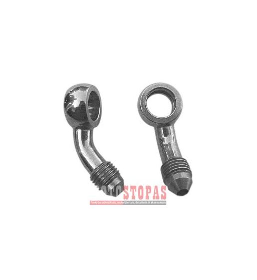 GOODRIDGE BANJO FITTING STAINLESS-STEEL 45° -03 HOLE-Ø 10mm MALE 3/8-24 JIC/UNF