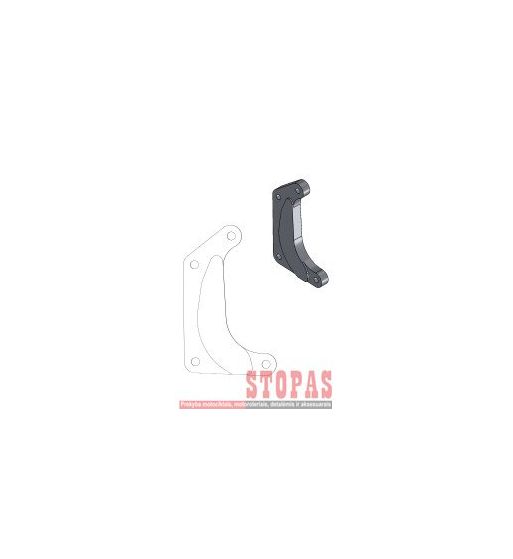 MOTO-MASTER RELOCATION BRACKET BRAKE CALIPER SM RACING 320MM