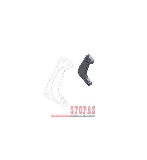 MOTO-MASTER RELOCATION BRACKET BRAKE CALIPER SM RACING 320MM