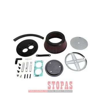 BARON AIR CLEANER KIT XXX BIG AIR CHROME