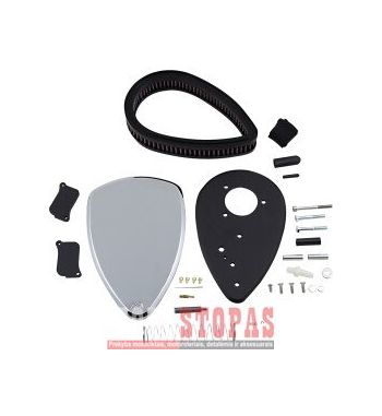 BARON AIR CLEANER KIT BIG AIR SMOOTH CHROME