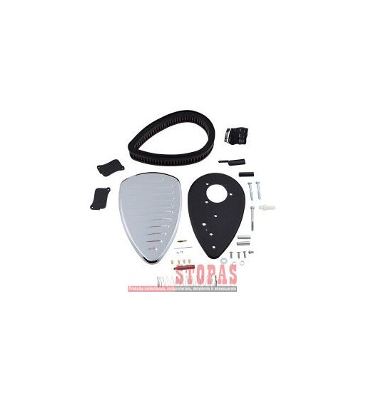 BARON AIR CLEANER KIT BIG AIR COMET CHROME
