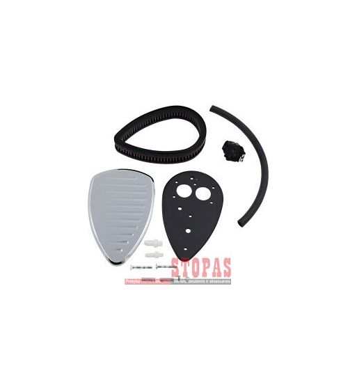 BARON AIR CLEANER KIT BIG AIR COMET CHROME