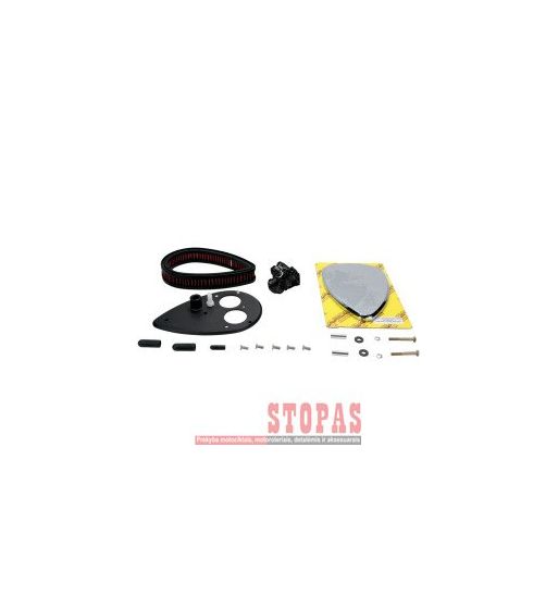 BARON AIR CLEANER KIT BIG AIR SMOOTH CHROME