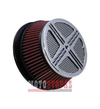 BARON AIR CLEANER KIT  XXX BIG AIR CHROME