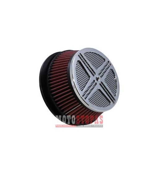 BARON AIR CLEANER KIT  XXX BIG AIR CHROME