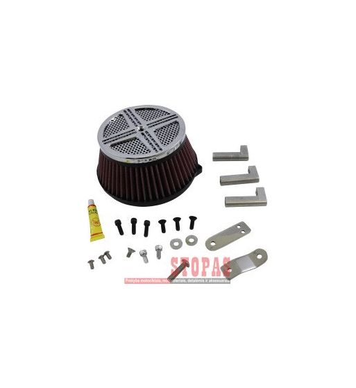 BARON AIR CLEANER KIT  XXX BIG AIR CHROME