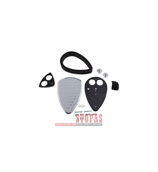 BARON AIR CLEANER KIT BIG AIR COMET CHROME