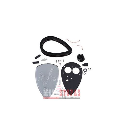 BARON AIR CLEANER KIT  BIG AIR (V125c.i.) CHROME