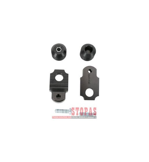DRIVEN RACING DRIVEN RACING AXLE BLOCK SLIDERS / ALU / BLACK / KAWASAKI ZX-10R
