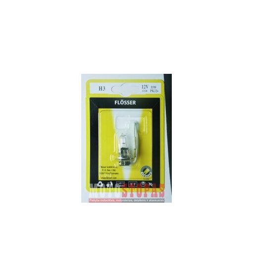 FLOSSER Lemputė H3 12V 55W PK22S