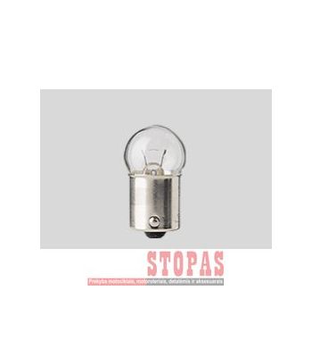 FLOSSER Lemputė 12V 15W BA15S ROUND GLOBE 10PK