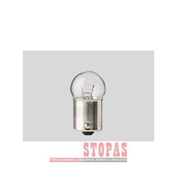 FLOSSER Lemputė 12V 15W BA15S ROUND GLOBE 10PK