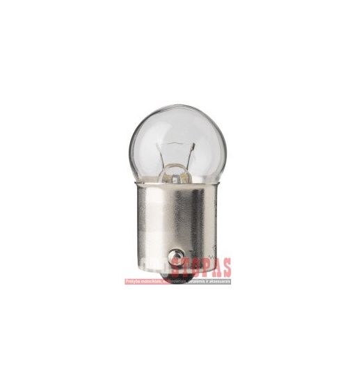 FLOSSER Lemputė 12V 21W BA15S ROUND GLOBE 10PK