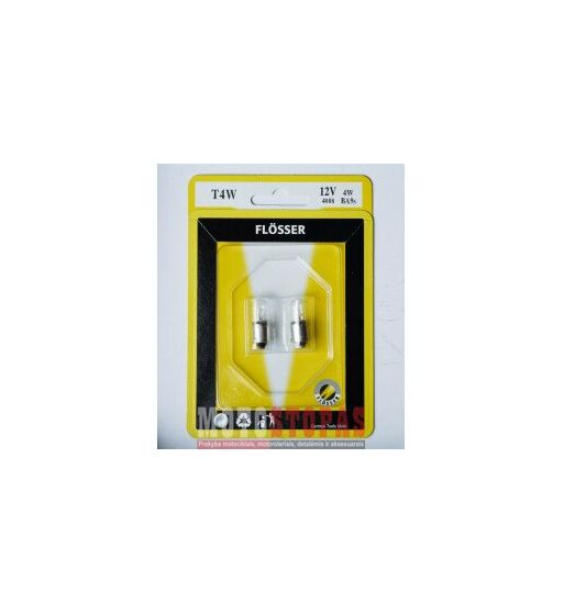 FLOSSER Lemputė T4W 12V 4W BA9S 10PK 