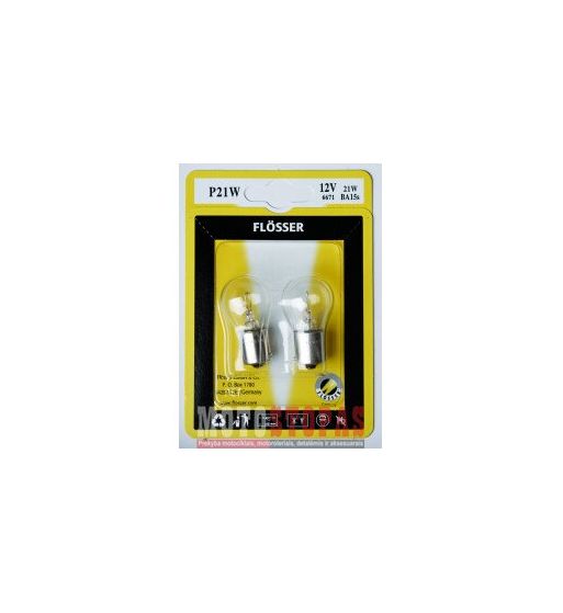 FLOSSER Lemputė P21W 12V 21W BA15S 10PK 