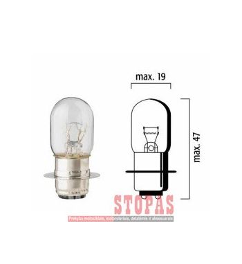 FLOSSER Lemputė 12V 25/25W P15D-25-1 10PK