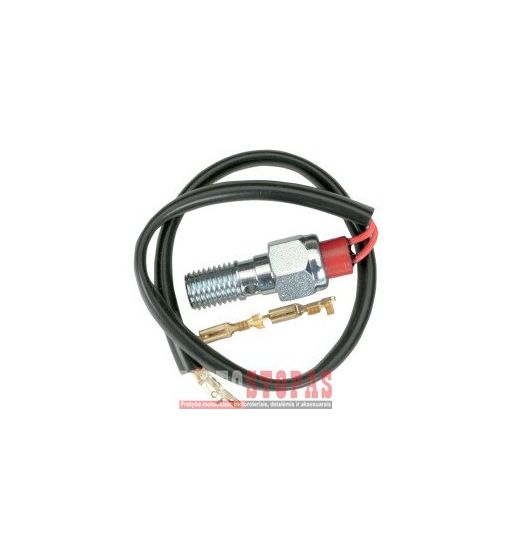 GOODRIDGE SINGLE BANJO BOLT WITH BRAKELIGHT SWITCH CHROME 