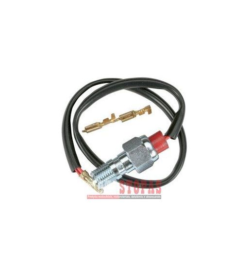 GOODRIDGE SINGLE BANJO BOLT WITH BRAKELIGHT SWITCH CHROME 