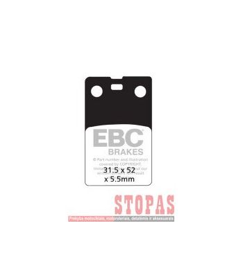 EBC Stabdžių kaladėlės MALAGUTI