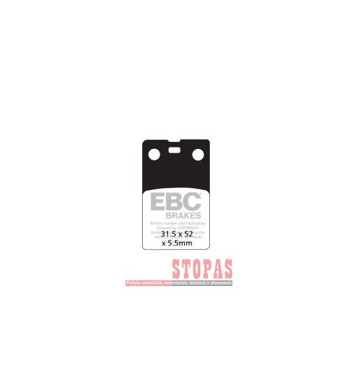 EBC Stabdžių kaladėlės MALAGUTI