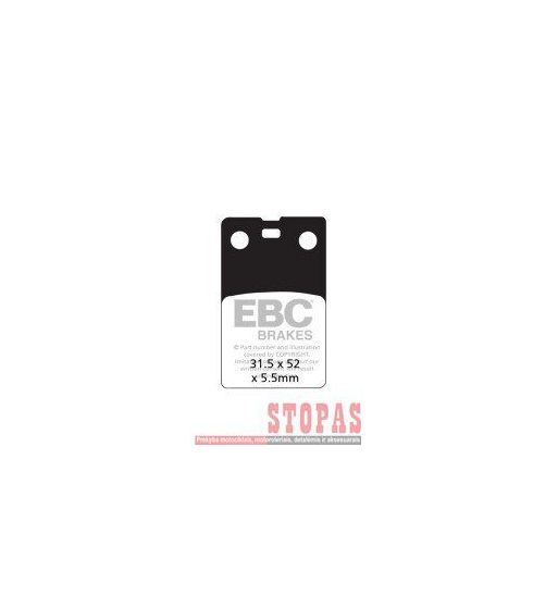 EBC Stabdžių kaladėlės MALAGUTI