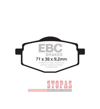 EBC Stabdžių kaladėlės YAMAHA/SACHS/MALAGUTI