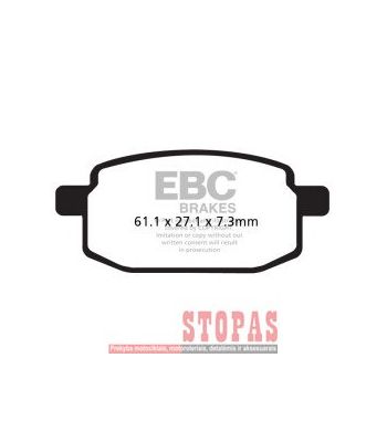 EBC Stabdžių kaladėlės LEXMOTO