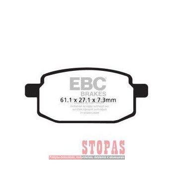EBC Stabdžių kaladėlės LEXMOTO
