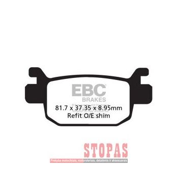 EBC Stabdžių kaladėlės PEUGEOT/HONDA