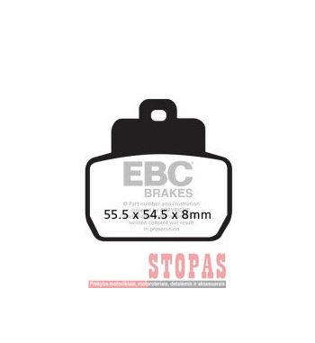 EBC Stabdžių kaladėlės PIAGGIO	