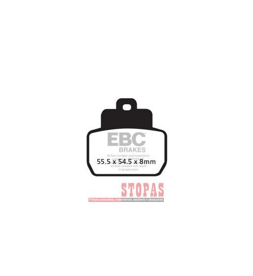 EBC Stabdžių kaladėlės PIAGGIO	