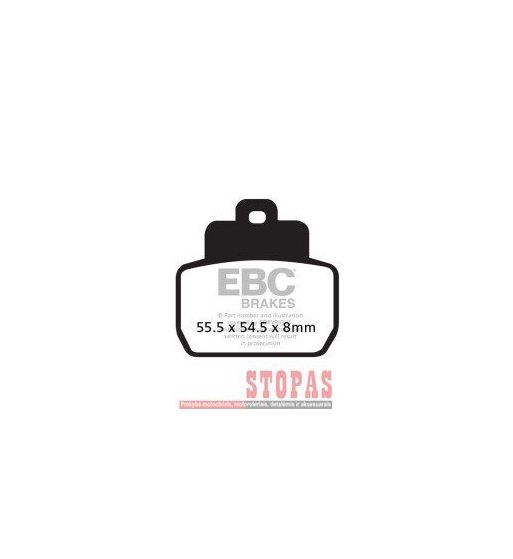 EBC Stabdžių kaladėlės PIAGGIO	