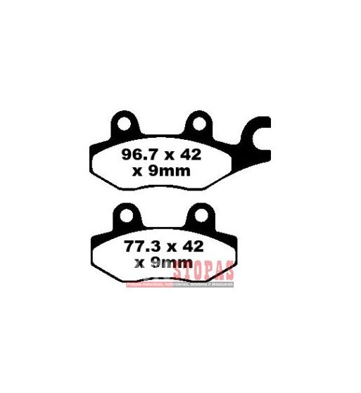 EBC Stabdžių kaladėlės SYM/SUZUKI/KYMCO/HYOSUNG