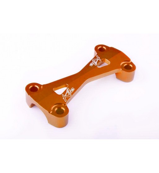 KITE HANDLEBAR CLAMP MX-EN-SM UPPER Ø 28 ANODIZED ORANGE