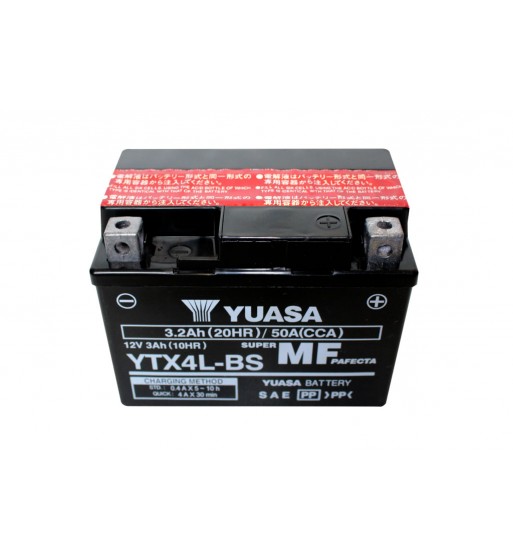 Akumuliatorius motociklui Yuasa 12V 3Ah YTX4L-BS