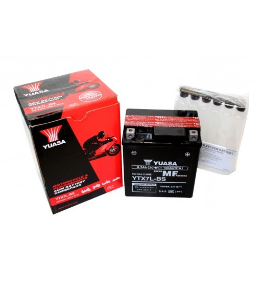 Akumuliatorius motociklui Yuasa 12V 6Ah YTX7L-BS