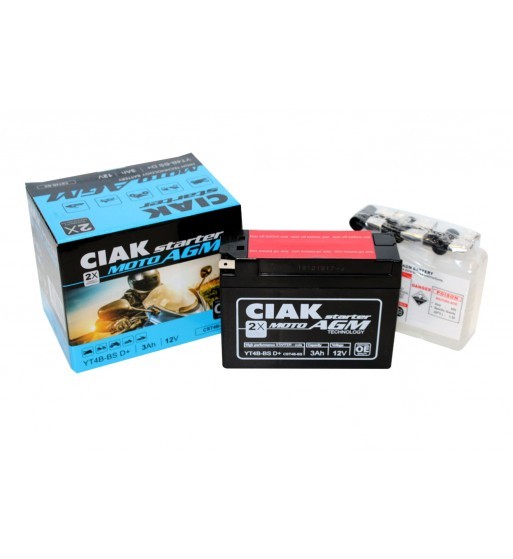 Akumuliatorius CIAK YT4B-BS 3Ah 12V