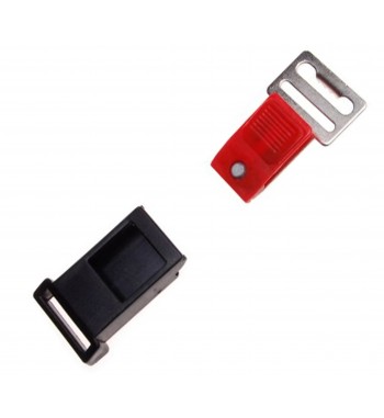 BUCKLE, HELMET STRAP PLASTIC