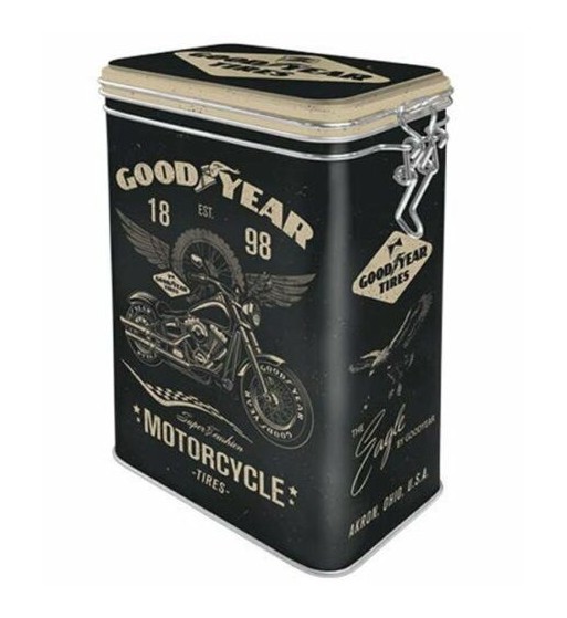 Good Year Tyre Aromadose Clamp Lock Storage Box Metal 