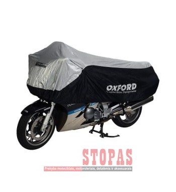 MOTOCIKLO UŽVALKALAS ATSPARUS VANDENIUI OXFORD Umbratex DYDIS XL SPALVA SIDABRO