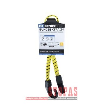 Luggage line TUV/GS Bungee 16mm OXFORD colour yellow (with hooks)