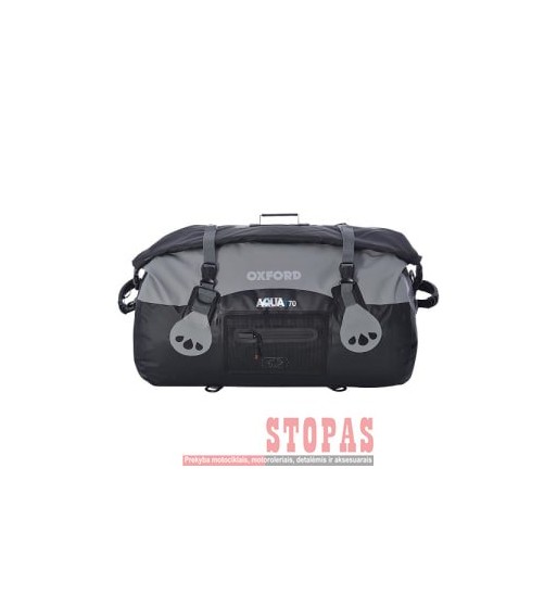 Bag (70L) AQUA T-70 ROLL BAG OXFORD colour black/grey
