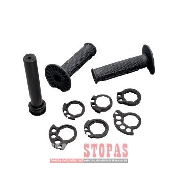 NEKEN THROTTLE TUBE AND GRIPS BLACK